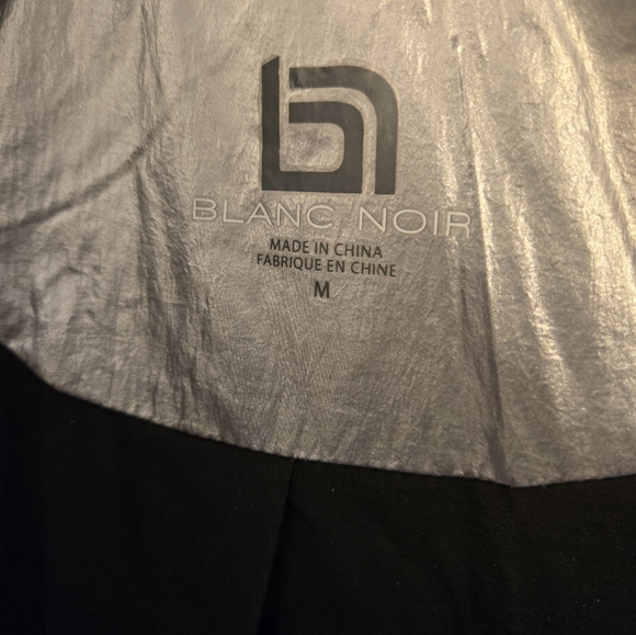 Silver metallic Blanc Noir jacket/ coat - Picture 2 of 9